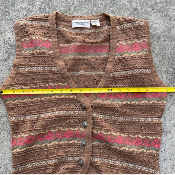 Vintage Retro Y2K Granny Vest Boho Hippie Free Spirit Festival Beach medium - Picture 4 of 6